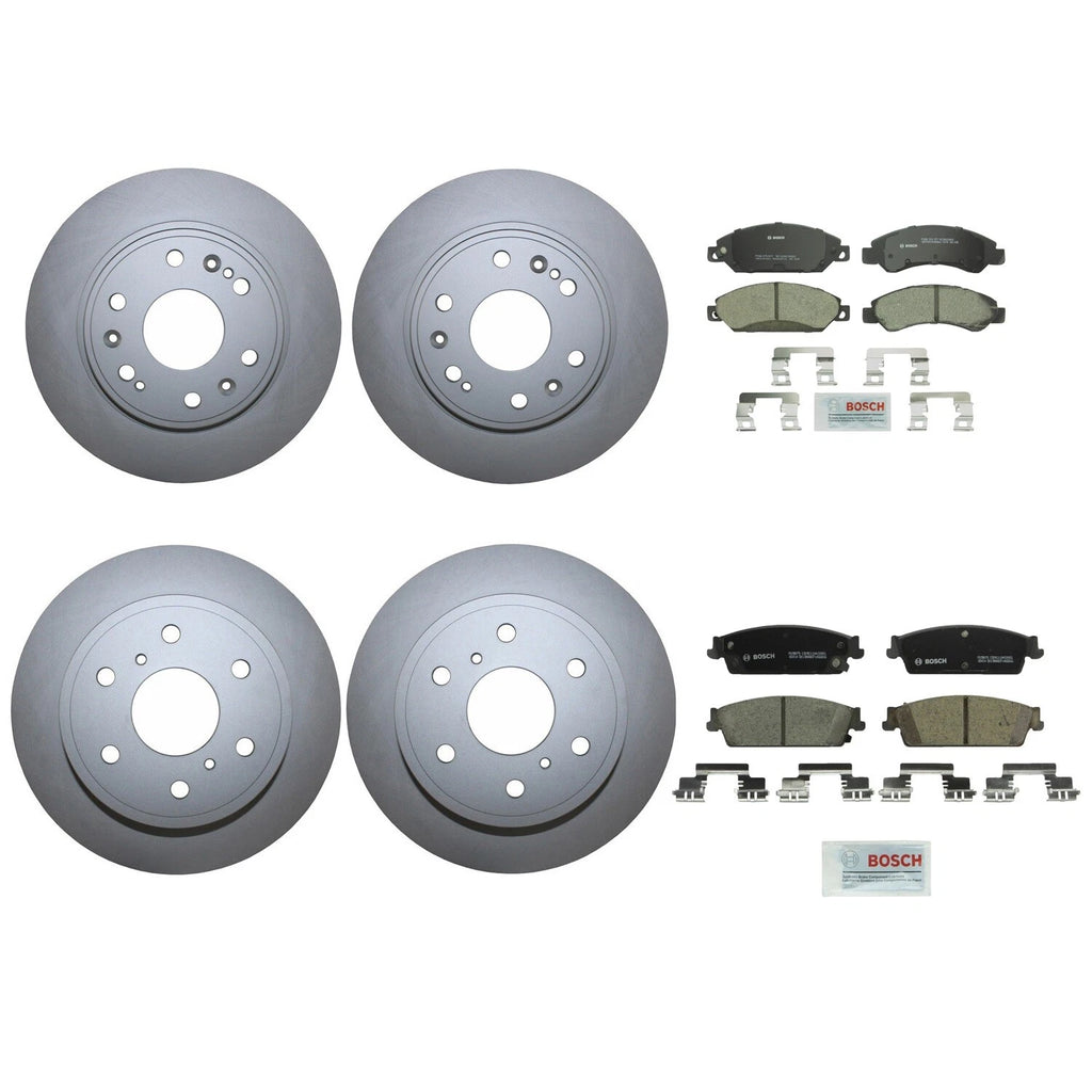 Front & Rear Brake Kit Disc Rotors & Bosch Ceramic Pads for Cadillac Chevy GMC