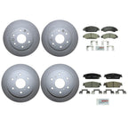 Front & Rear Brake Kit Disc Rotors & Bosch Ceramic Pads for Cadillac Chevy GMC