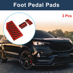 3 Pcs Accelerator Pedal Covers for Ford Edge (2023) Red