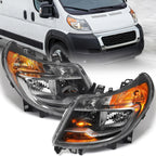 Pair Headlight w/DRL for RAM ProMaster 1500 2500 3500 (2014–2022)