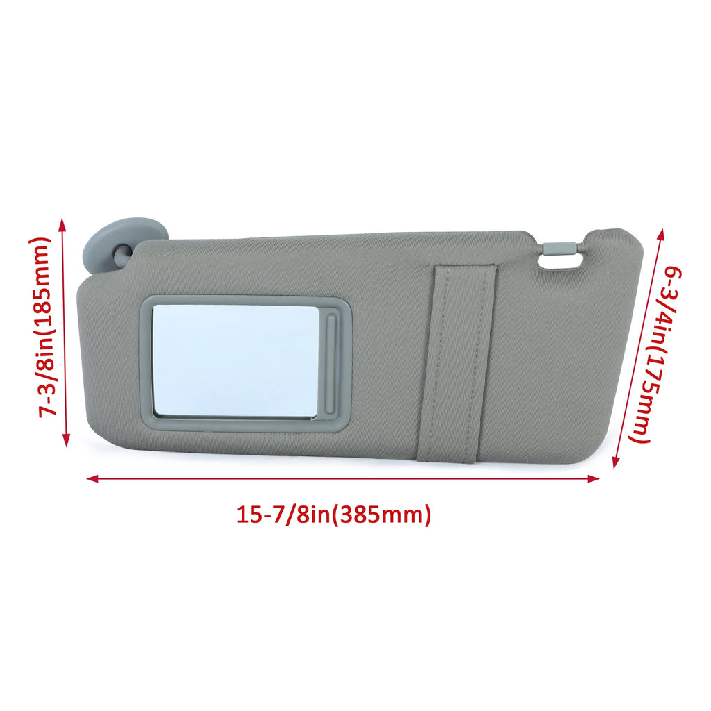 Sun Visor Pair for Toyota Camry (2007–2011) Gray with Sunroof