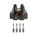 Denso Ignition Coil & Bosch Iridium Spark Plugs Kit for Mazda 626