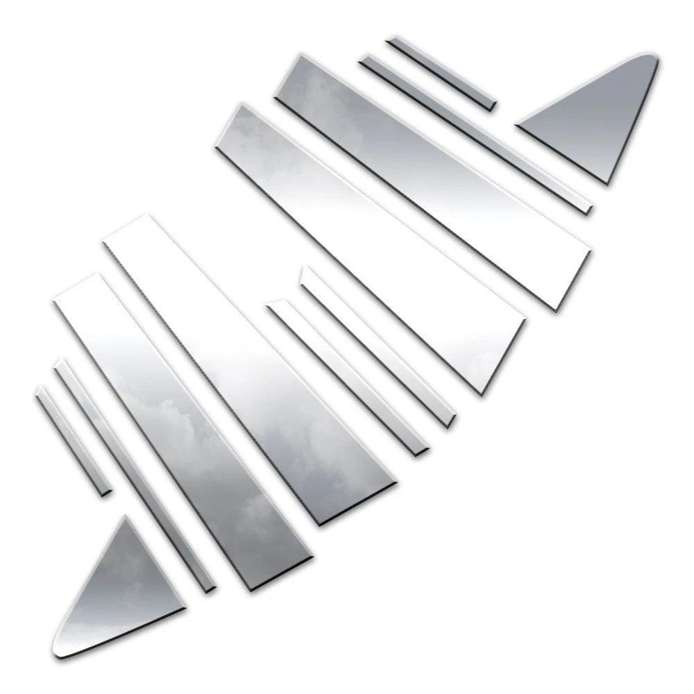 12pc. Luxury FX Polished Pillar Post Trim for 2020-2022 Toyota Corolla Sedan