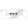 Chrome Name on Chrome Mini License Plate - Officially Licensed for Honda Fit