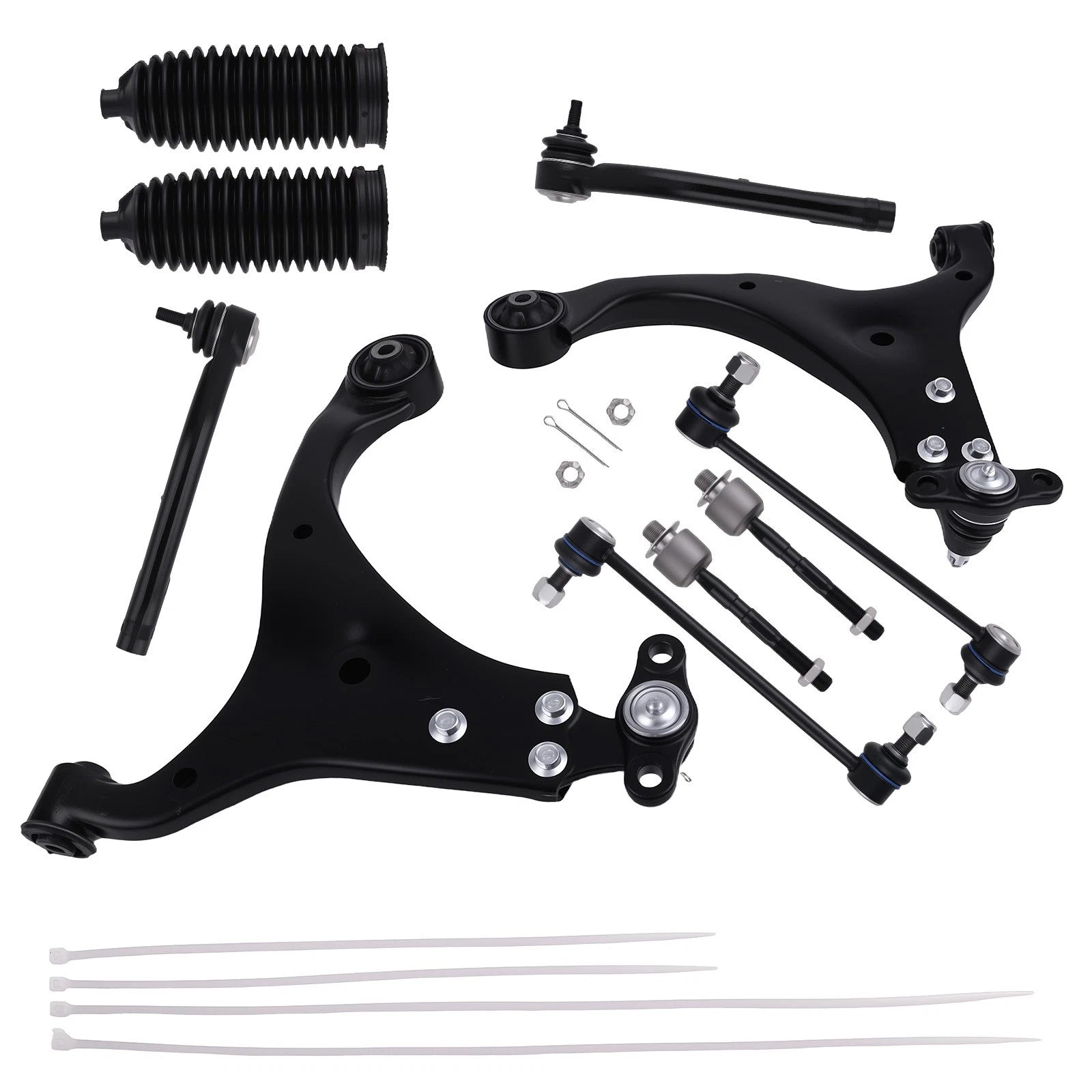 Front Lower Suspension Control Arm + Sway Bar End Link for Hyundai Elantra (2007–2012)
