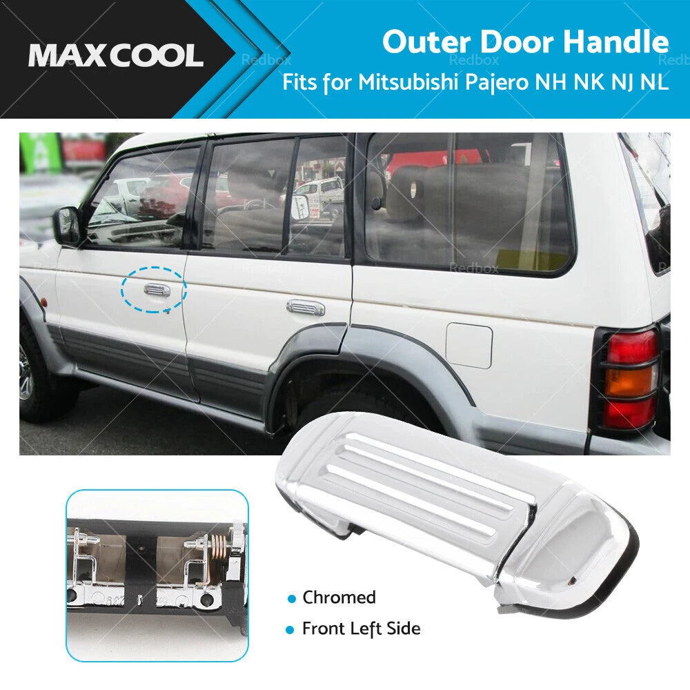 Chrome Outer Door Handle Kit for Mitsubishi Pajero (1991–1999)
