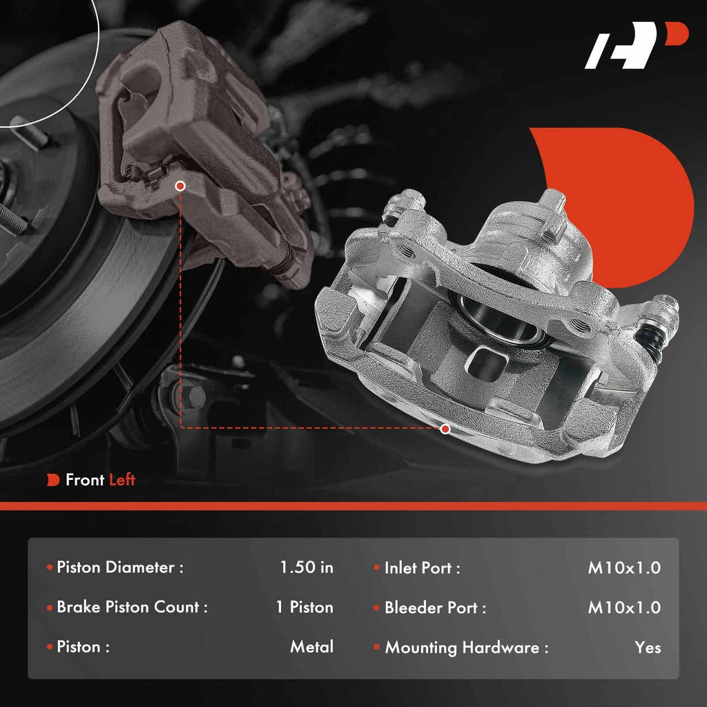 Front Left Brake Caliper with Bracket for Nissan March Micra Versa Note