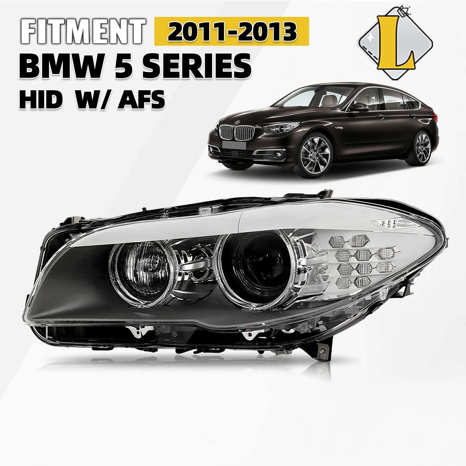 HID Projector Headlight Driver for BMW F10 528i 535i (2011–2013)