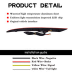 Red LED Rear Bumper Reflector Lights for Ford Fusion (2019–2022)