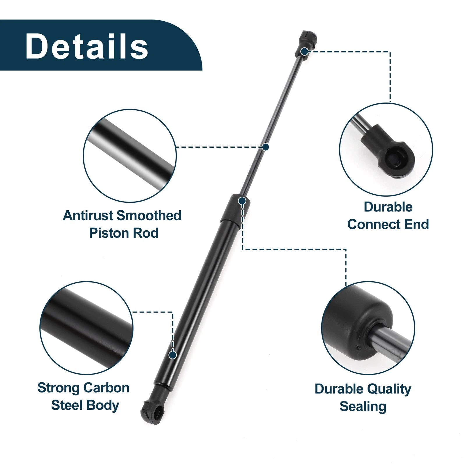 2X Front Hood Lift Supports Struts Gas Spring for Ford Focus MK3 (2012–2018)