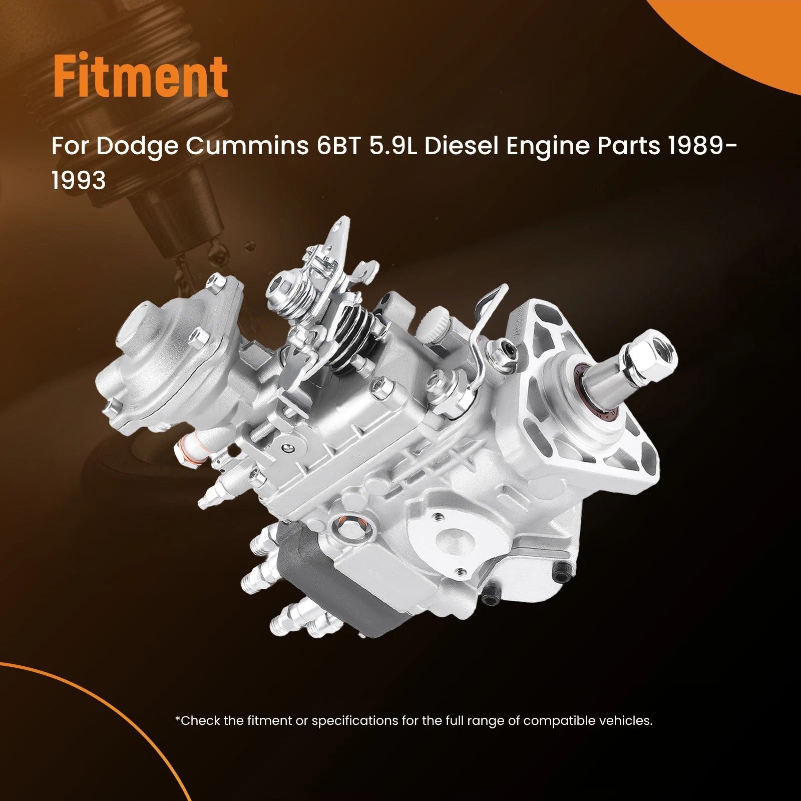 Fuel Injection Pump for Dodge Cummins 5.9L Diesel (1989–1993) 0986440071