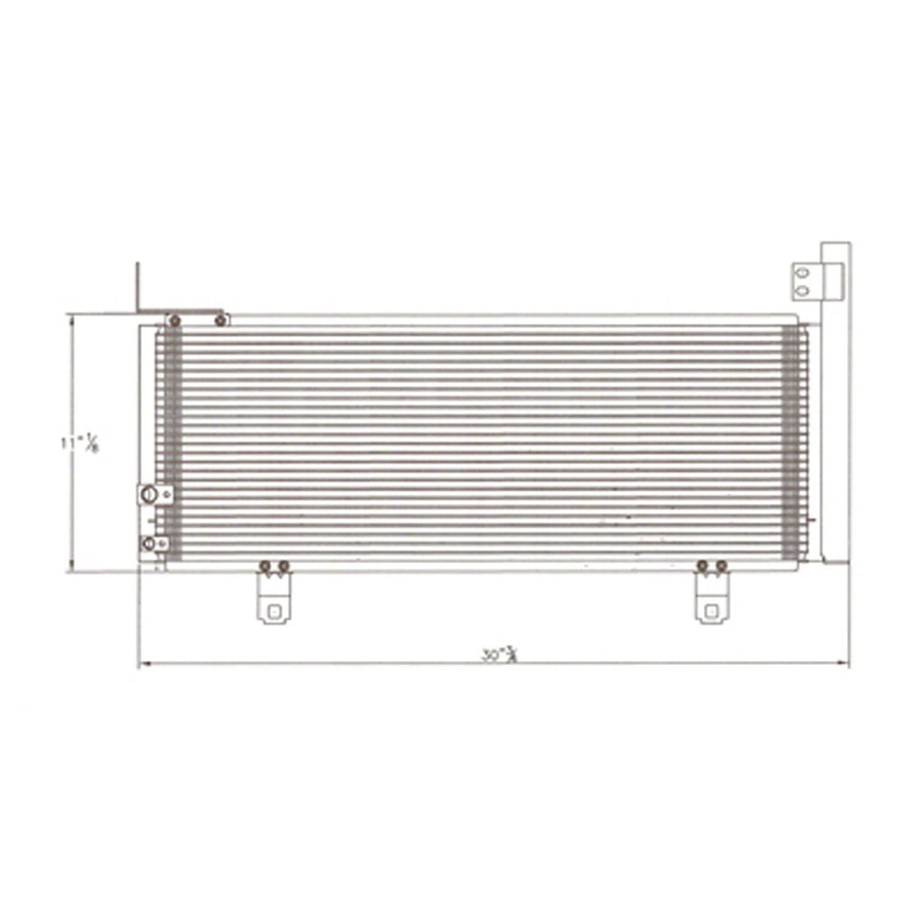 Replacement A/C Condenser Repair Part For 2007-2011 Toyota Camry Hybrid