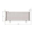 Replacement A/C Condenser Repair Part For 2007-2011 Toyota Camry Hybrid