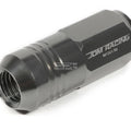 Set of 20 Closed End M12x1.5 50mm Tall Gun Metal Aluminum Lug Nuts + Adapter