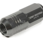 Set of 20 Closed End M12x1.5 50mm Tall Gun Metal Aluminum Lug Nuts + Adapter