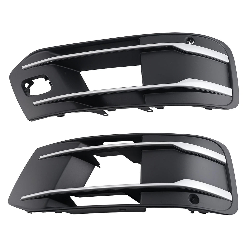 Set of 2 Front Fog Lamp Grille Covers for Audi Q7 (2016–2019) 4M0807681T Chrome