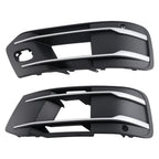 Set of 2 Front Fog Lamp Grille Covers for Audi Q7 (2016–2019) 4M0807681T Chrome