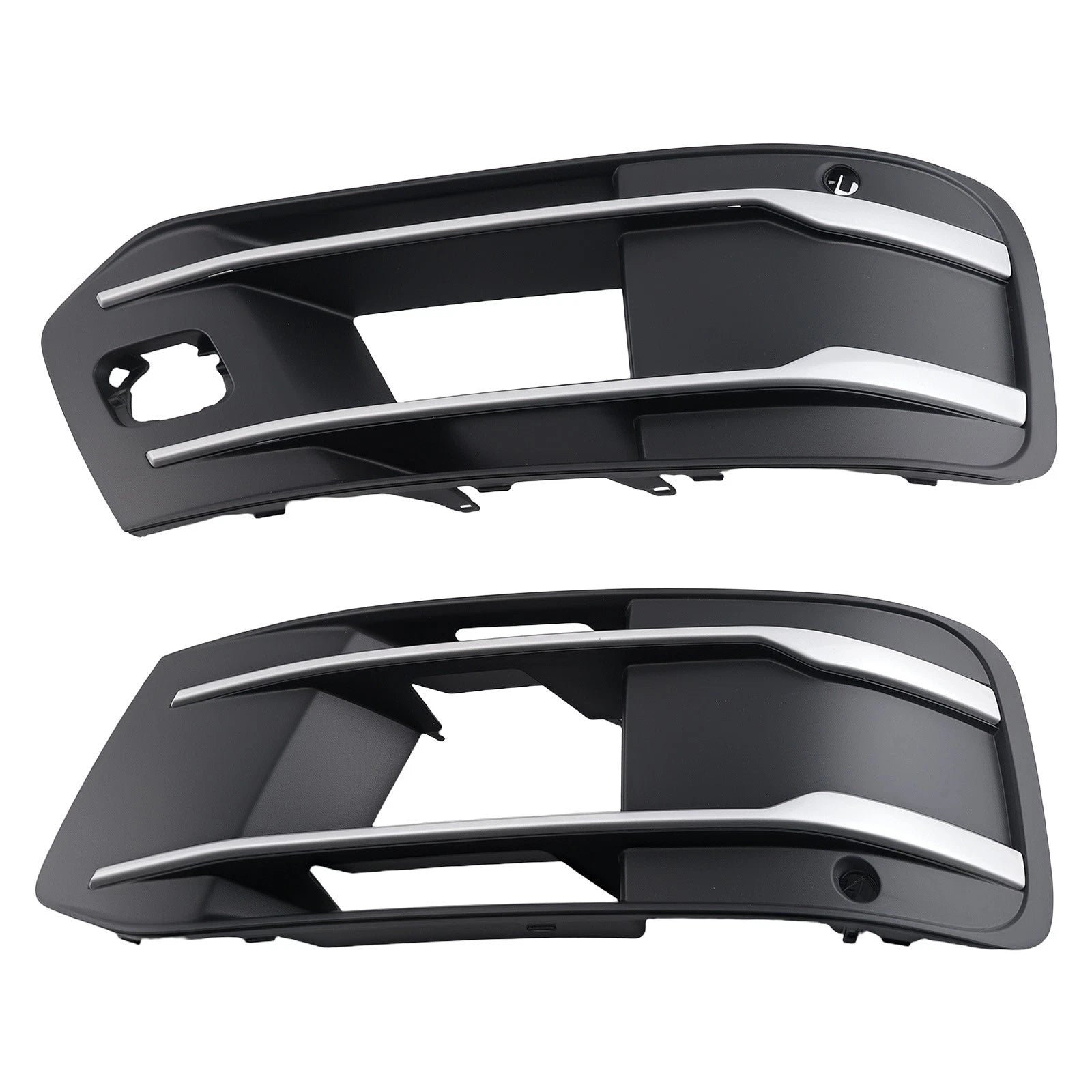 Set of 2 Front Fog Lamp Grille Covers for Audi Q7 (2016–2019) 4M0807681T Chrome