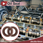 Set of 2 Oil Seal Rotary Shaft Seal FKM Rubber 20x30x10mm