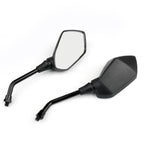 10mm Black Rear View Side Mirrors for Honda Suzuki Kawasaki