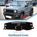 Dashboard Cover Mat for Toyota Tundra (2014–2021) Black Red Sun Protector