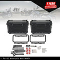 2X Hard Side Saddlebag Box Trunk for Motorbike (36L)