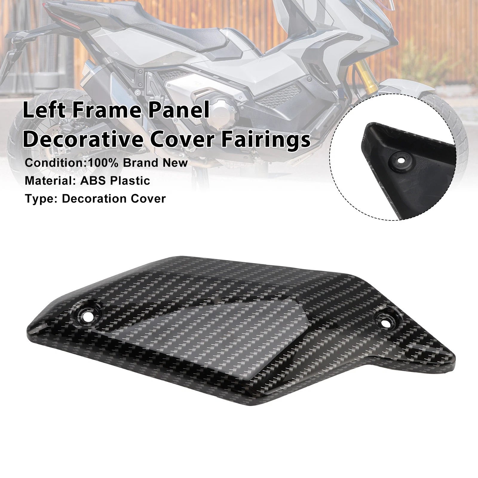 Left Frame Panel Decorative Cover for Honda X-ADV 750 (2021–2025) Carbon