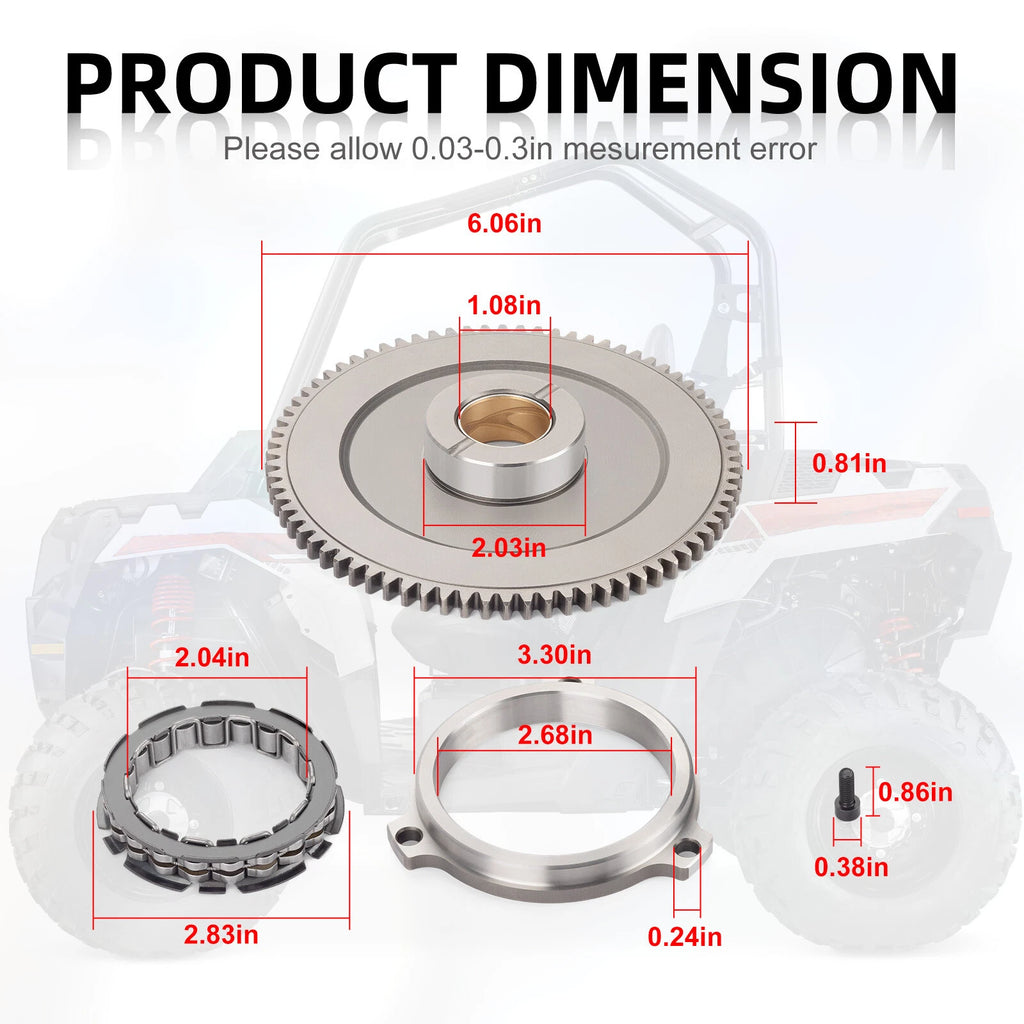 One Way Starter Clutch for Polaris RZR XP 1000 (2014–2023)