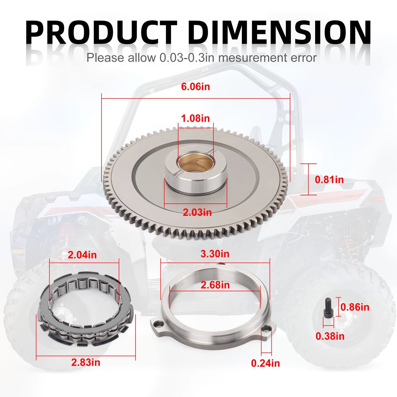 One Way Starter Clutch for Polaris RZR XP 1000 (2014–2023)