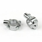 10mm Silver Handlebar Mirror Mount Clamp for Yamaha Honda Suzuki Kawasaki