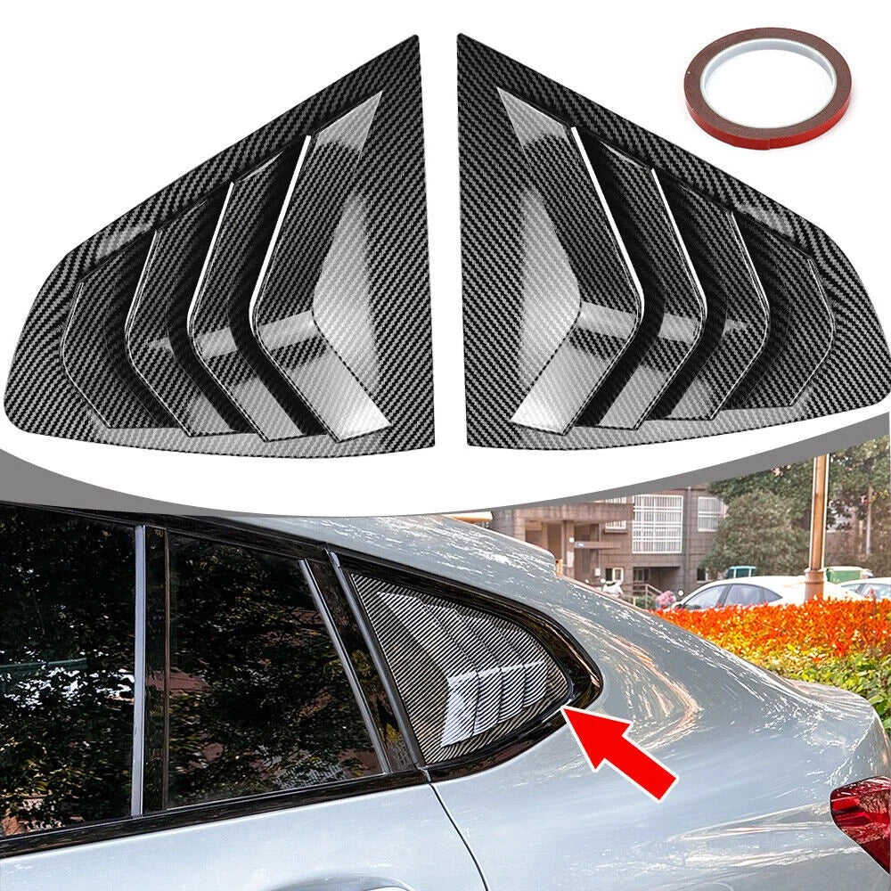 Rear Window Quarter Glass Duct Vent Covers for BMW X4 G02 (2018–2024)