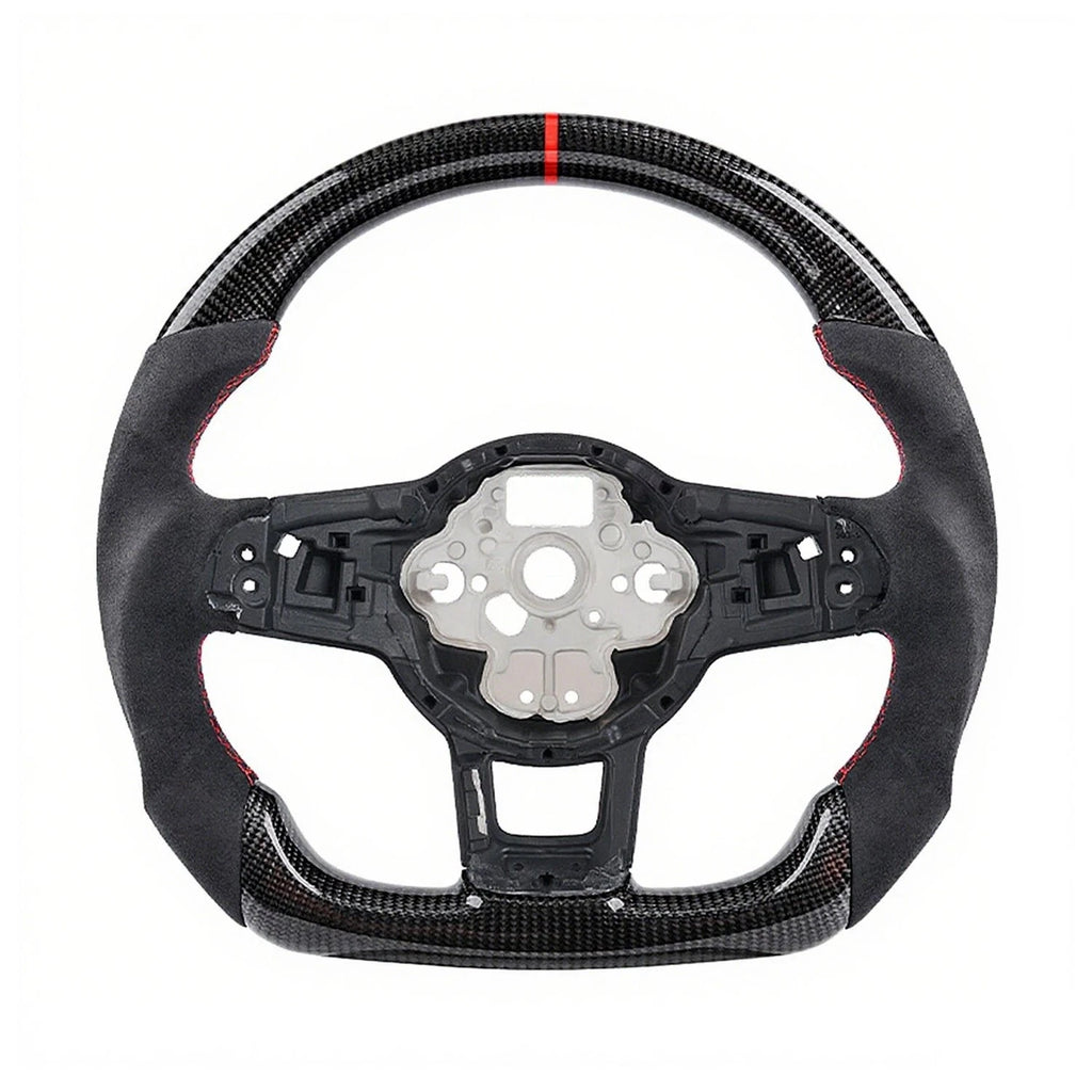 Real Carbon Fiber Sport Steering Wheel for Volkswagen Golf MK7 GTI (2015–2020)