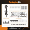 G4FD Engine Overhaul Rebuild Kit for Hyundai Kia Accent Rio Soul 1.6L (2012–2016)