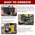 25" Diesel Cylinder Liner Puller Tool for Caterpillar Cummins Volvo