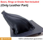 Manual Shift Boot Cover for Ford Mustang (1987–1993) Black Synthetic Leather