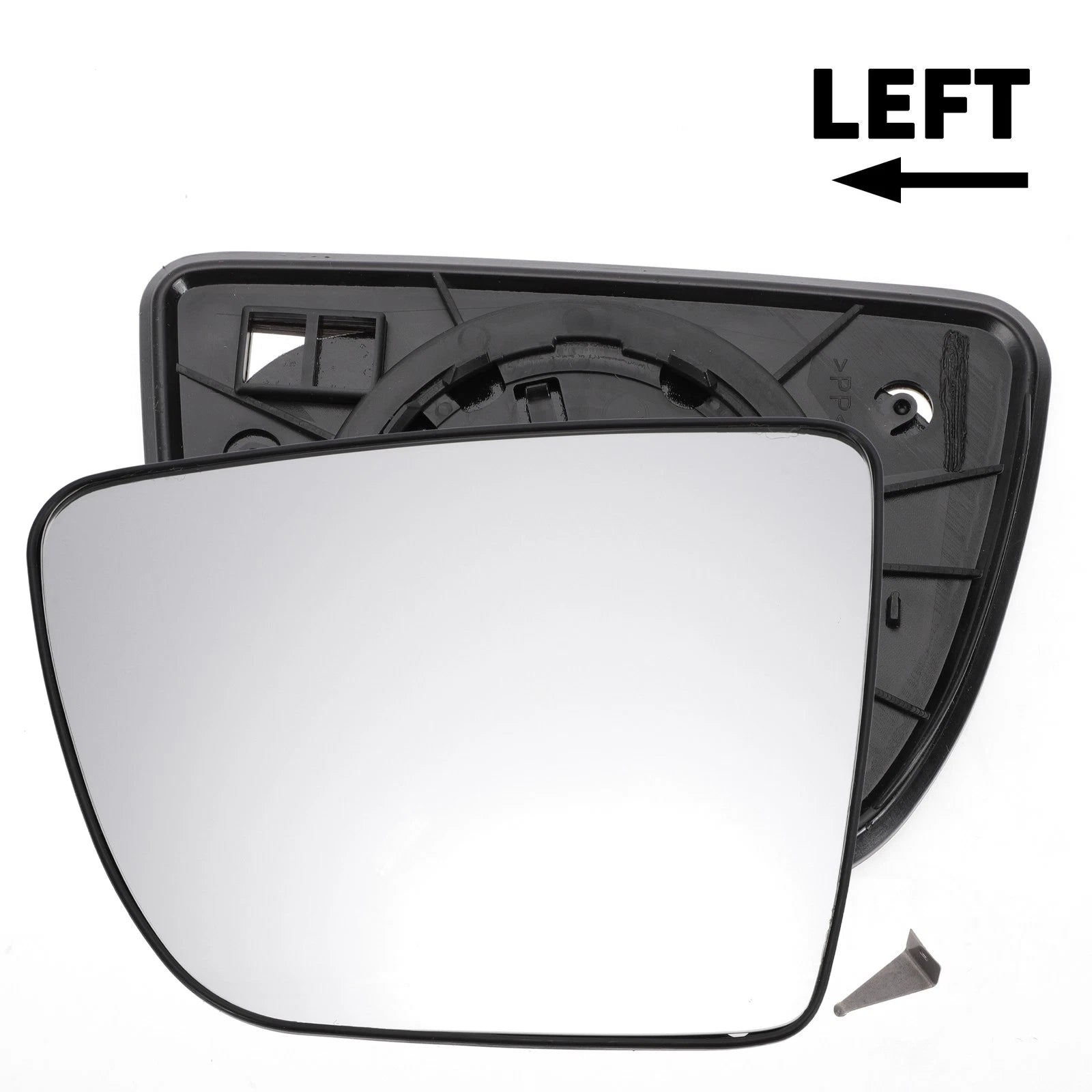 Left Side White Mirror Glass for KIA Venga (2009–2020)