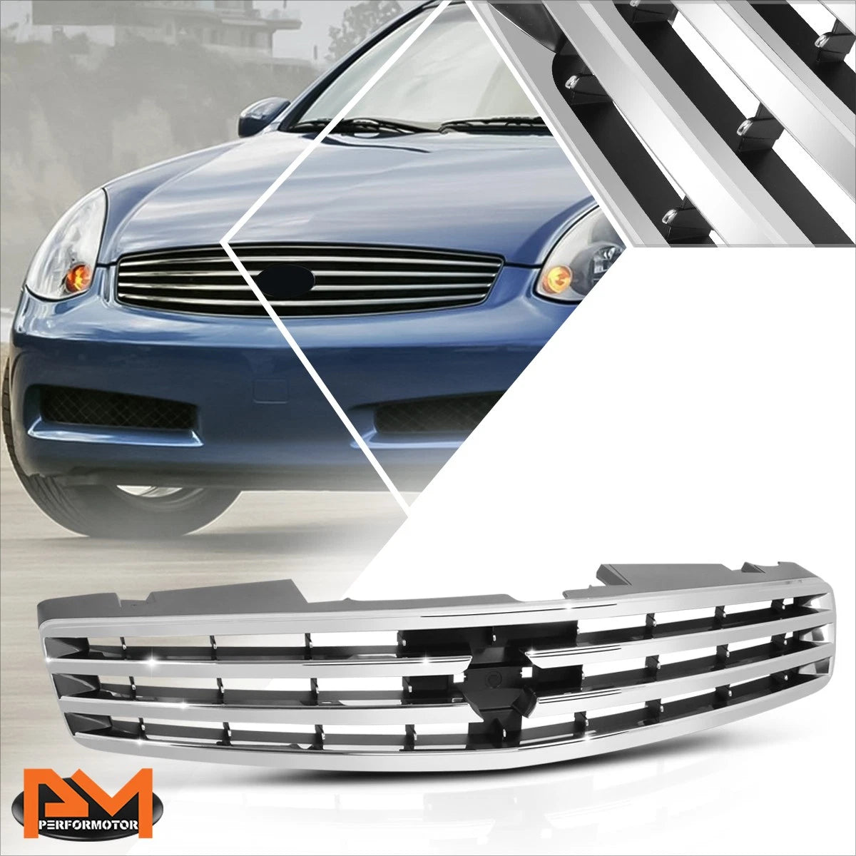 LED Chrome Headlights for Chevy Avalanche Silverado (2003–2007)