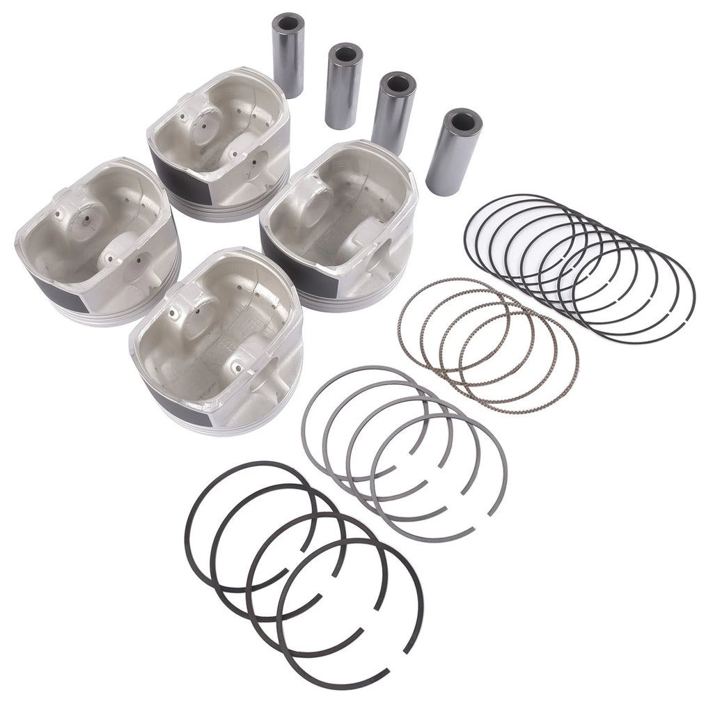 Set of 4 Engine Pistons & Rings for Hyundai Tucson Sonata Kia Sportage