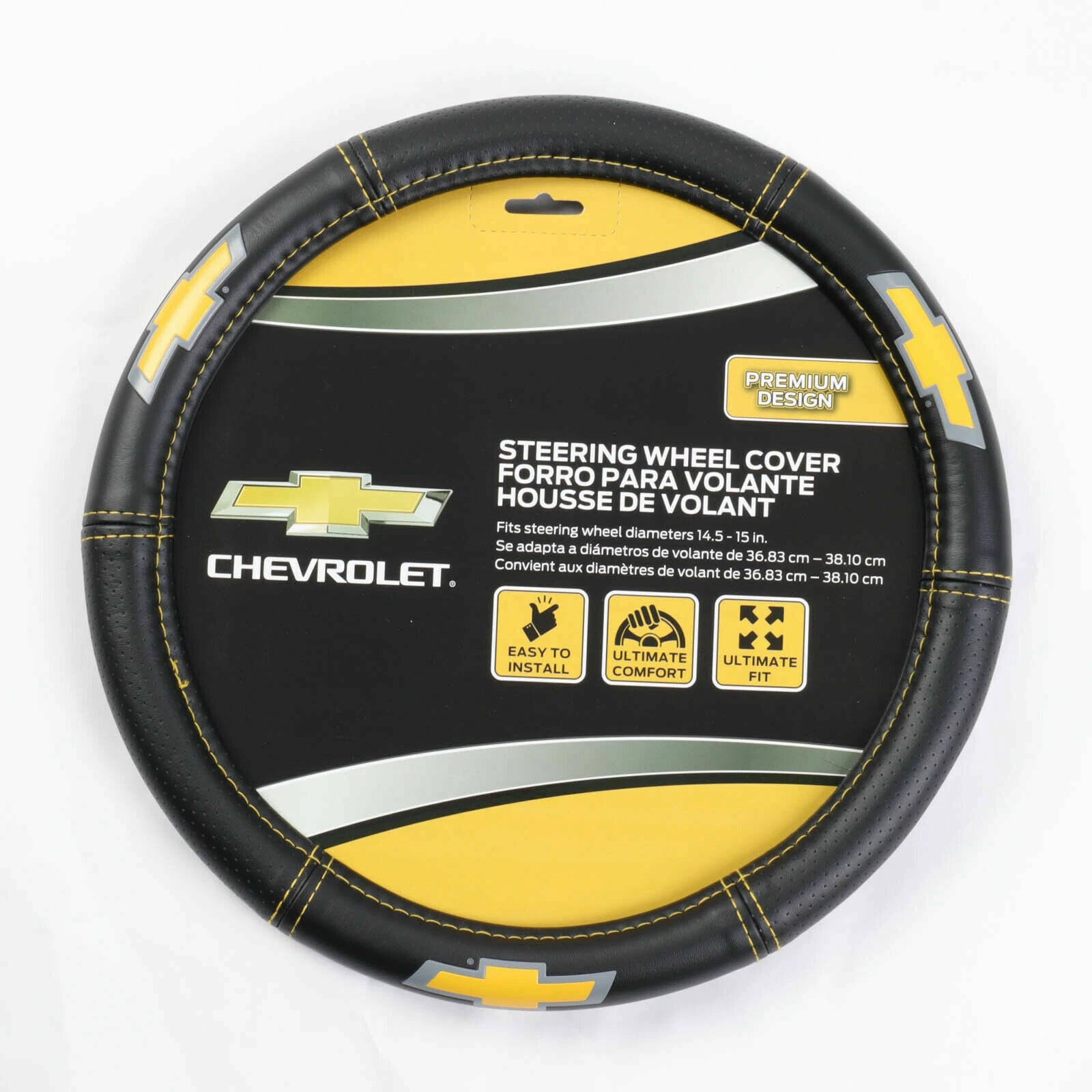 Steering Wheel Cover for Chevy Elite Synthetic Leather Speed Grip