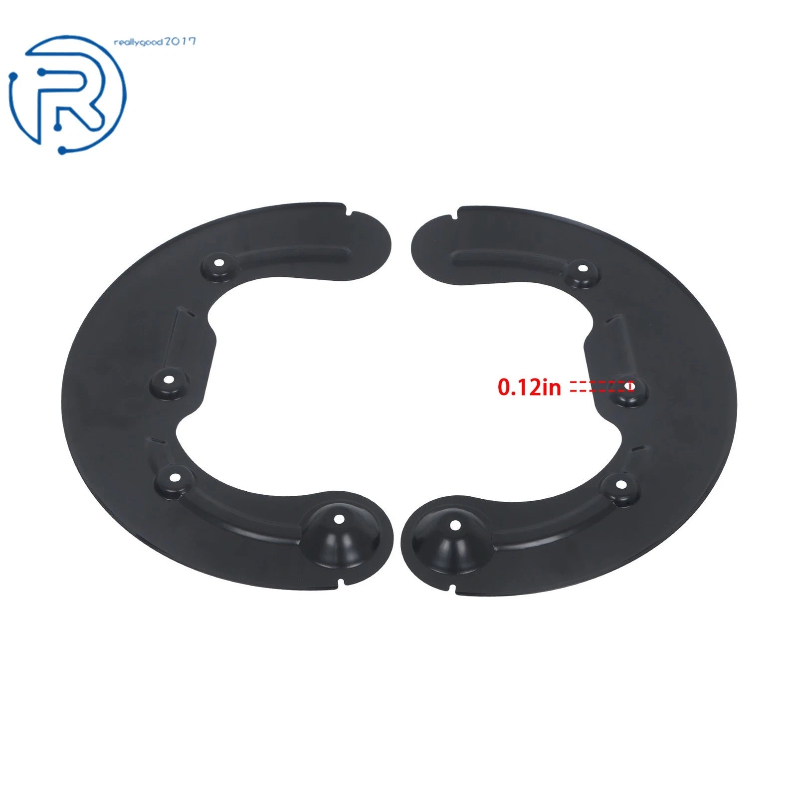 Set of 2 Front Brake Backing Plates for Ford F-150 (2004–2008)