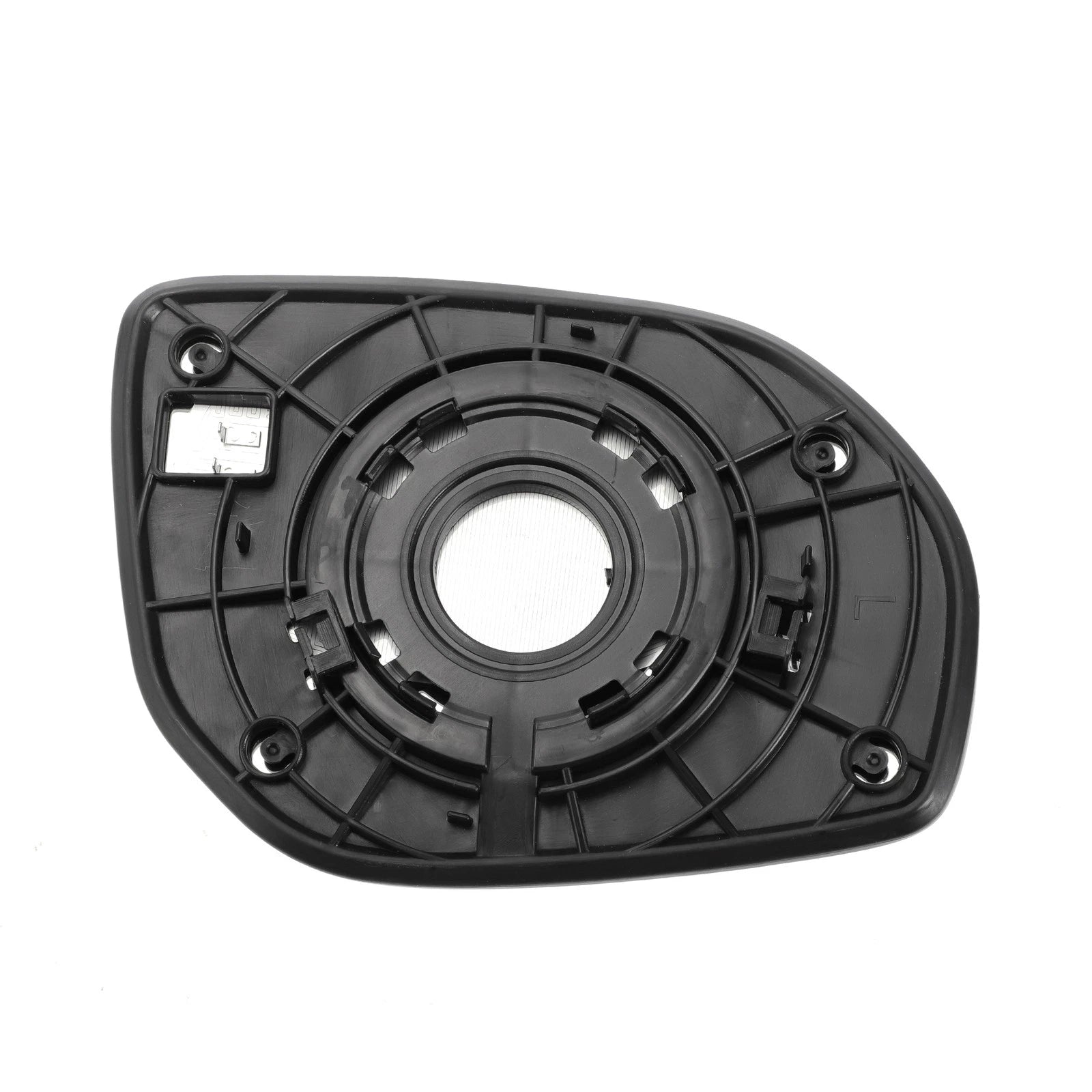 Heated Left Side White Mirror Glass for Hyundai Santa Fe (2013–2016)