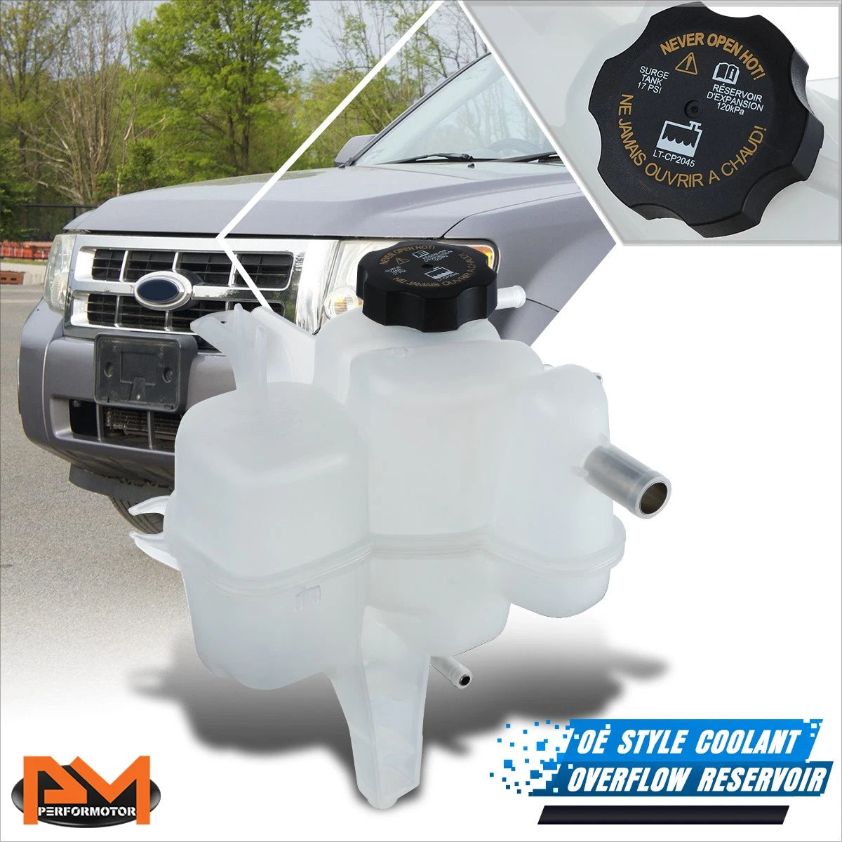 Coolant Overflow Reservoir for Ford Escape/Mercury Mariner (2005–2008)