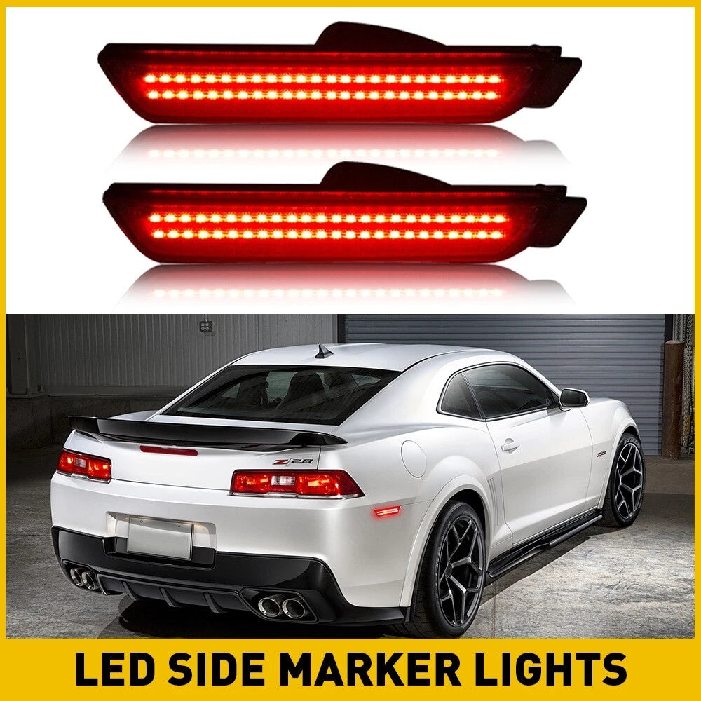 Rear Red LED Side Marker Signal Light for Chevrolet Camaro (2010–2015)