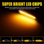 2X Dynamic LED Front Bumper Side Marker Lights for BMW X3 X5 X6 (2011-2017)