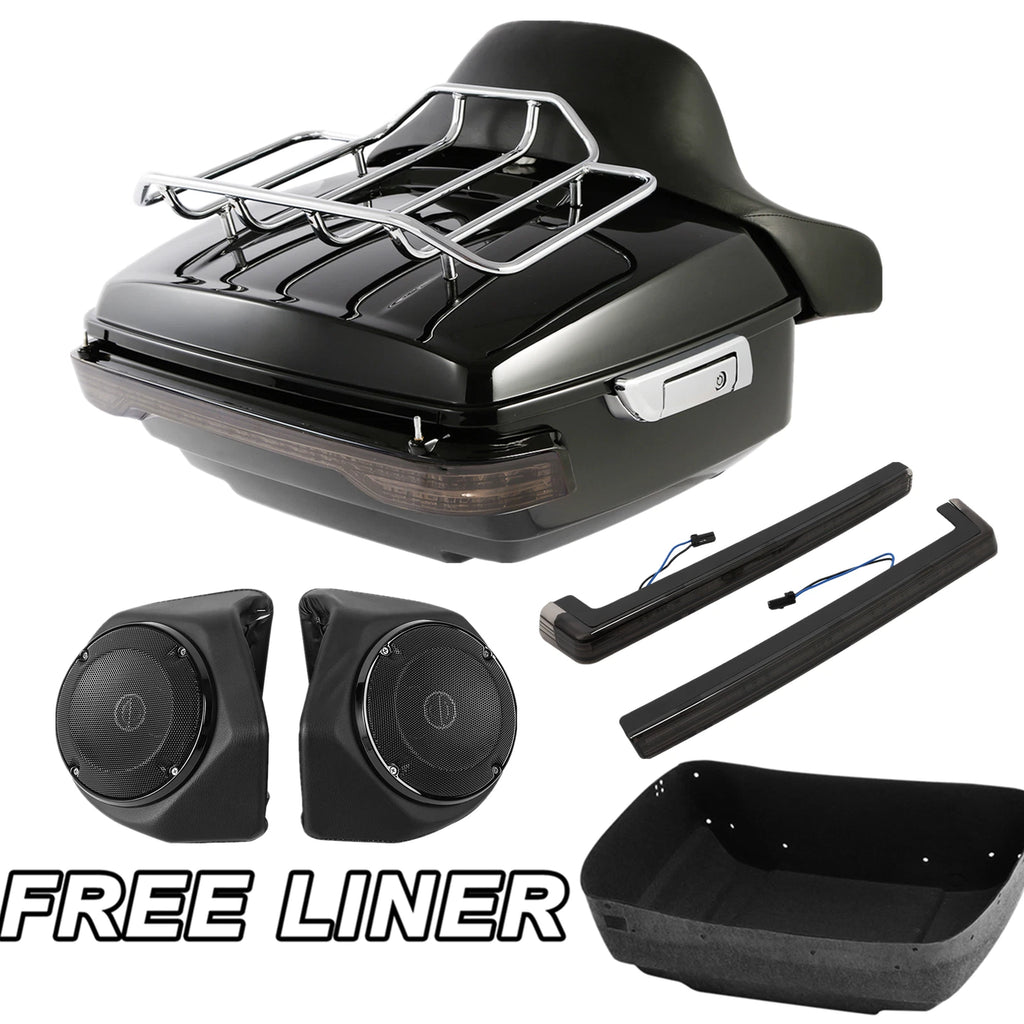 Trunk Pad Speaker Smoked Light for Harley Davidson Touring (2014–2025)