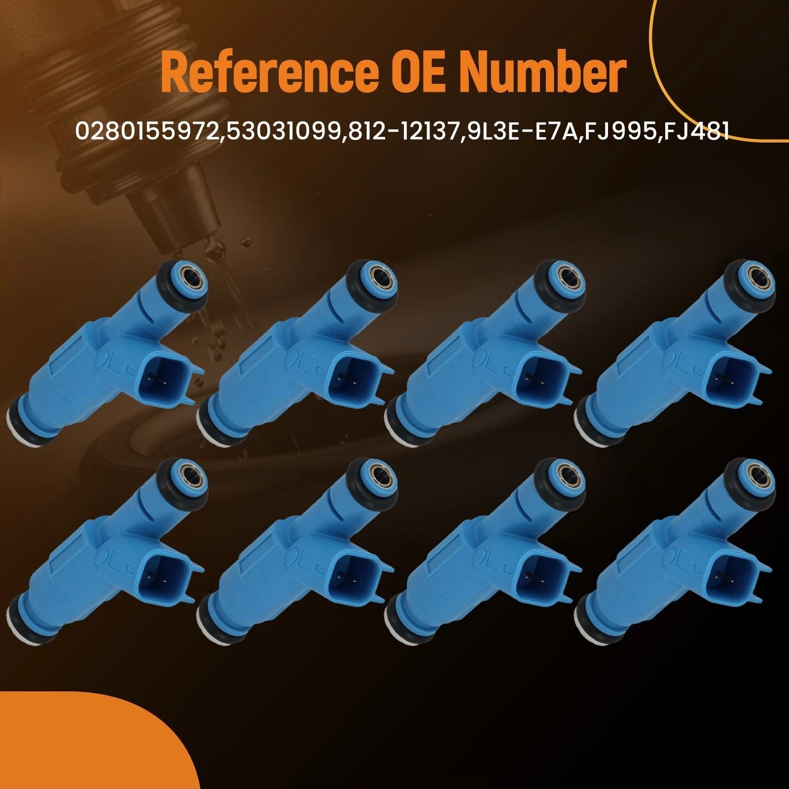 8x Fuel Injector for Jeep Grand Cherokee 4.7L V8 (1999–2000)