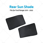 2X Rear Window Sun Shade for Ford Ranger (2011–2022) Mesh Car Sun Blind