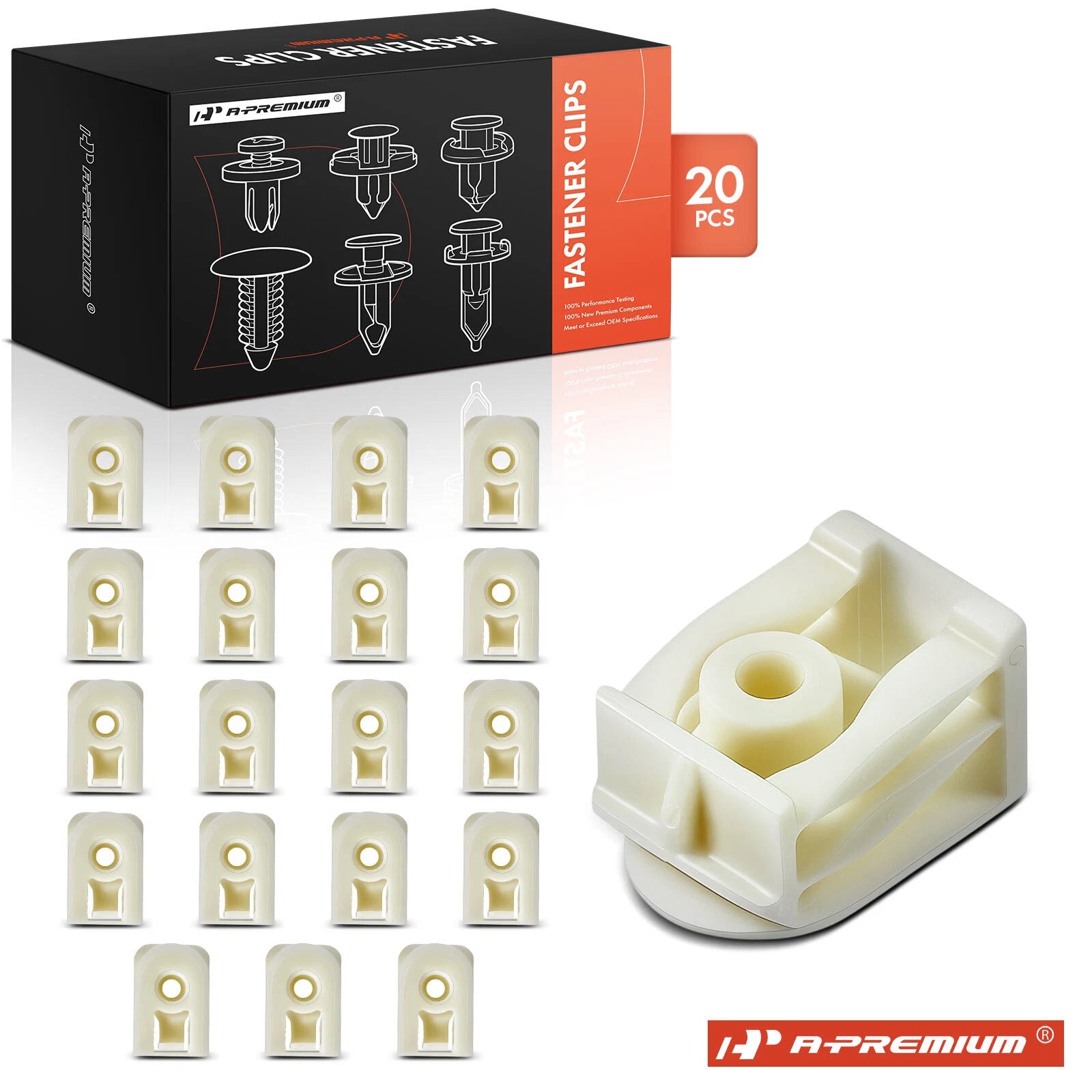 20x Nylon Rocker & Moulding U-Nut Clamp Clips for BMW