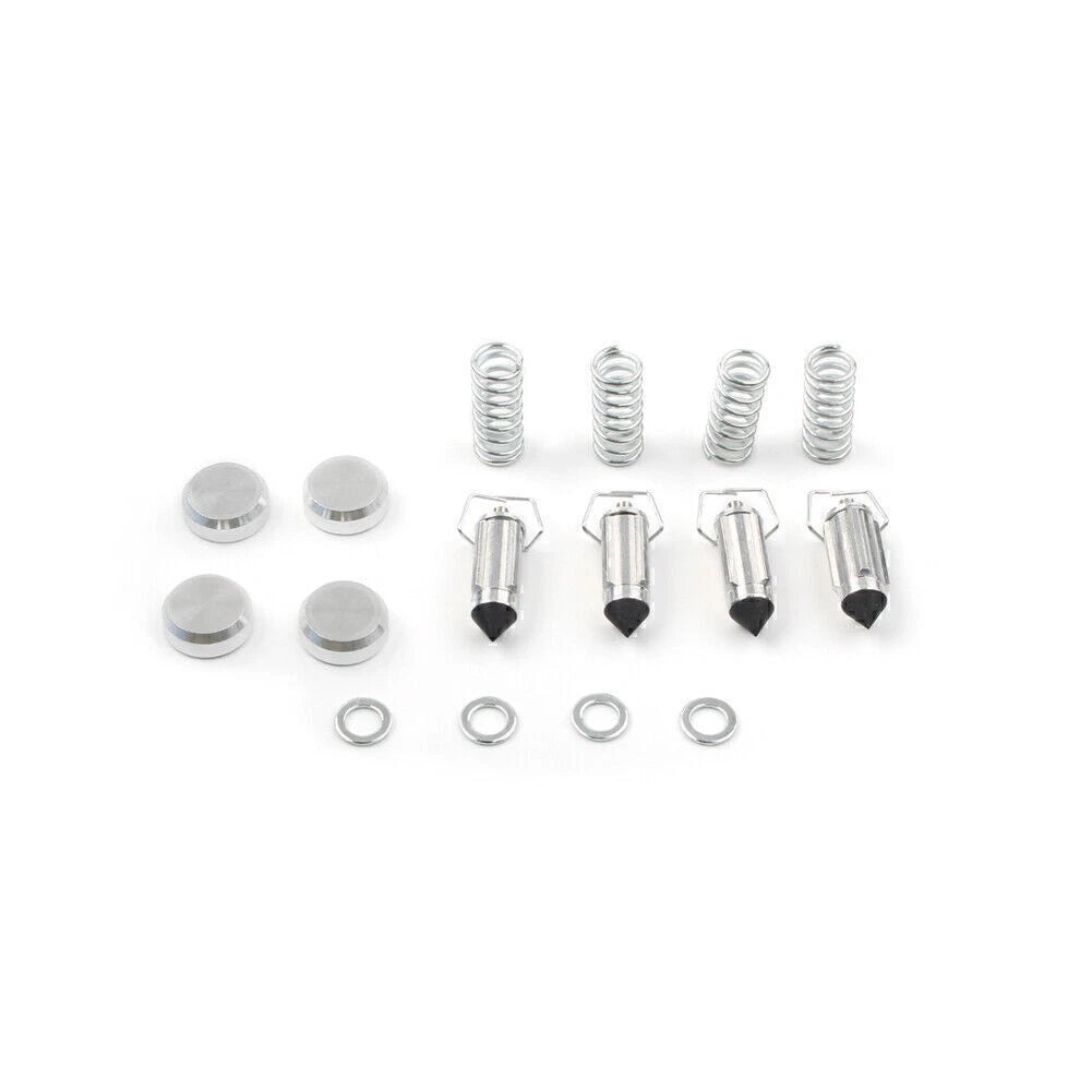 Set of 4 Carburetor Rebuild Kits & Plunger Diaphragms for Kawasaki