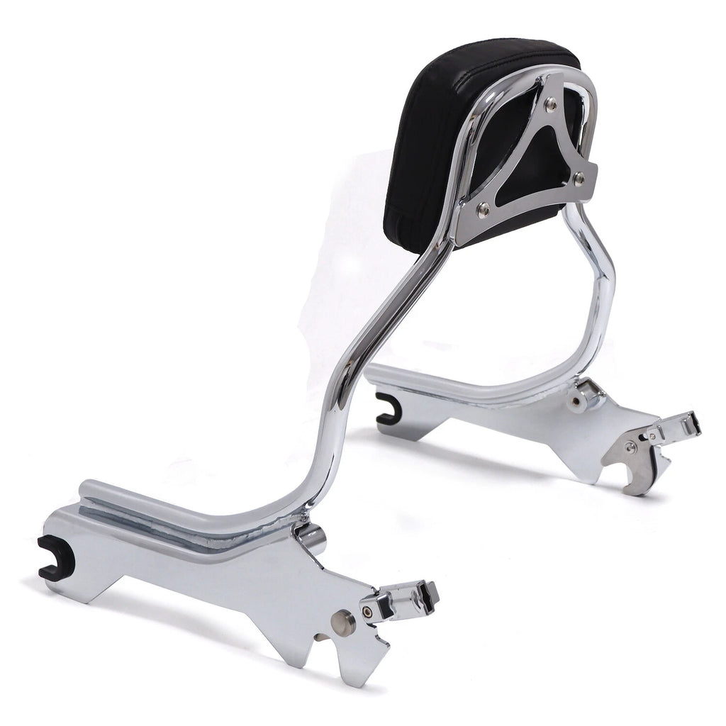 Chrome Sissy Bar Backrest w/Pad for Harley FLFB FLFBS FXBR (2018–2021)